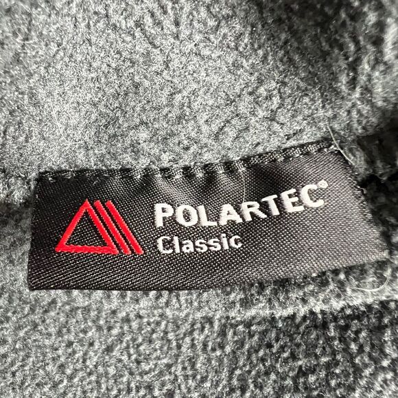 The North Face Mens Gray Full Zip Polartec Fleece Jacket Large Flaw - Picture 6 of 7